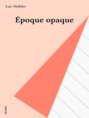 cover image of Époque opaque